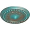 Ekena Millwork Foster Shell Ceiling Medallion (Fits Canopies up to 9 5/8"), 15 3/4"OD x 2"P, Copper Green Patina CM15FOCGS - alternate 3